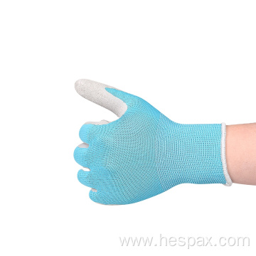 Hespax 13G Latex Custom Protective Gloves Anti Slip